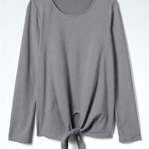 Banana Republic Stripe Tie-Front Top